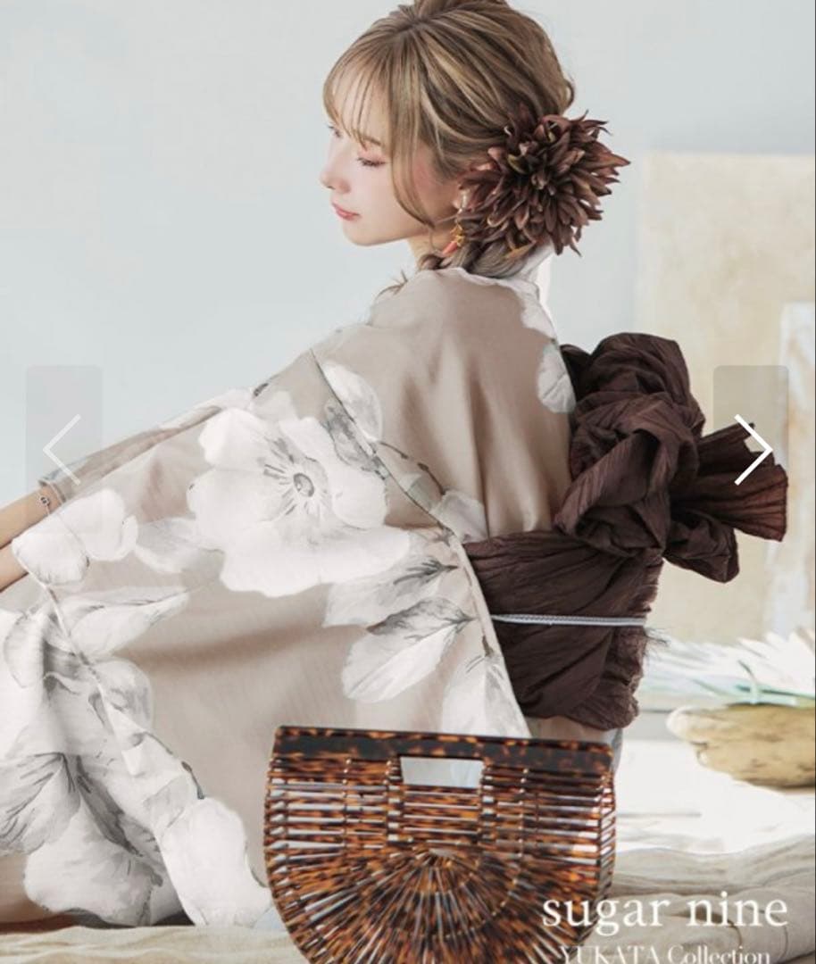 Sugar ブラウン浴衣 【浴衣＋帯＋】