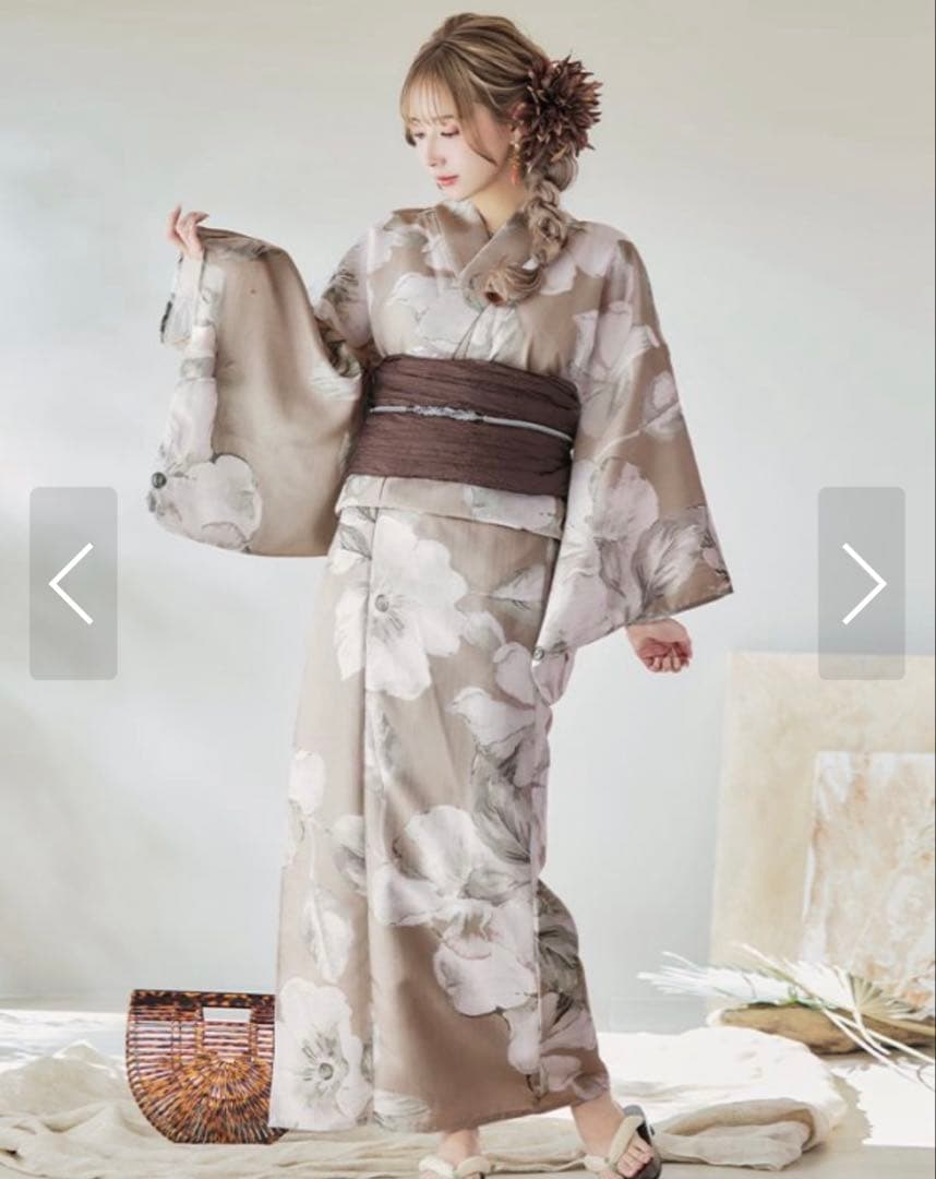 Sugar ブラウン浴衣 【浴衣＋帯＋】