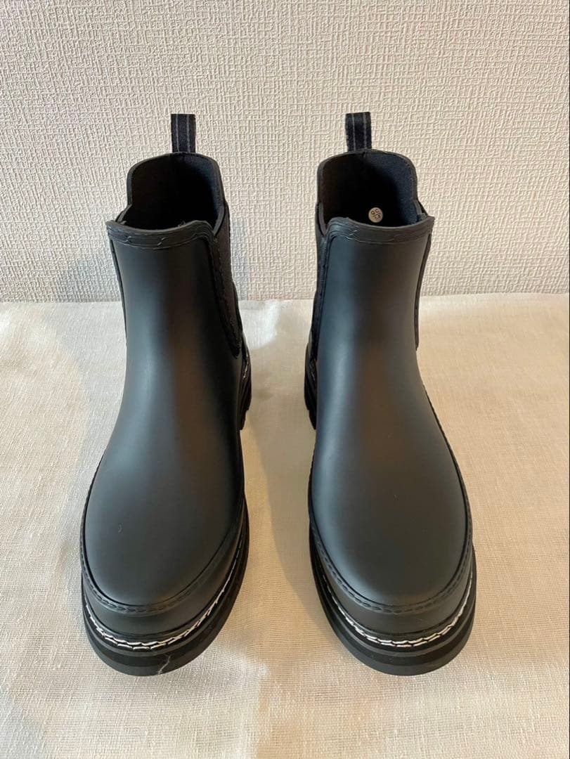 【ハンター】レインブーツ　サイドゴアブーツ　チェルシー　ブラック　黒