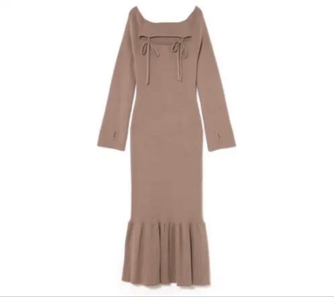 アンドマリー ANDMARY bebe knit dress greige