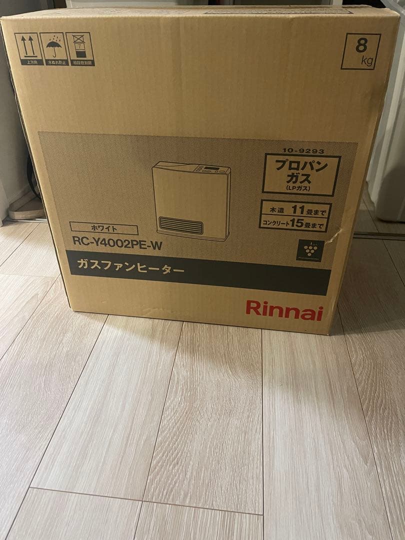 Rinnai ガスファンヒーター RC-Y4002PE-W プロパンガス用