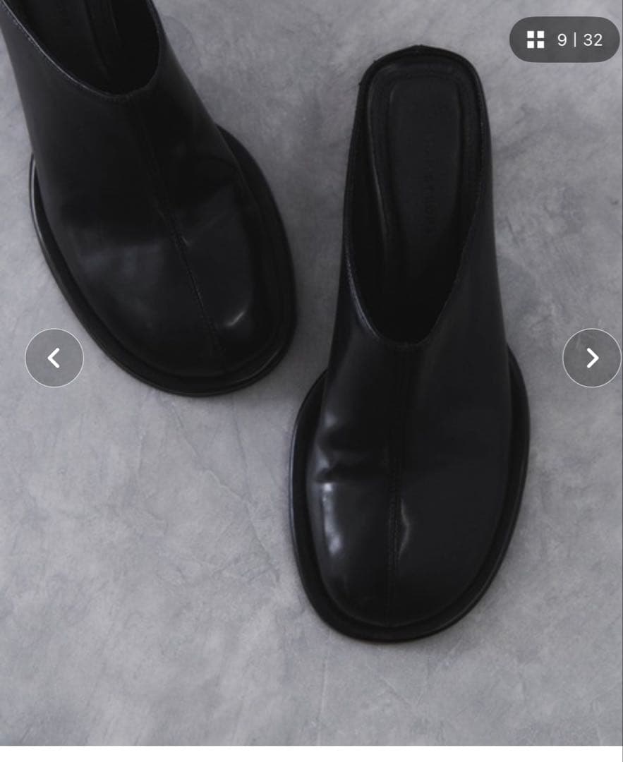 アダムエロペ　ブラックサンダル　ミュール　サボ