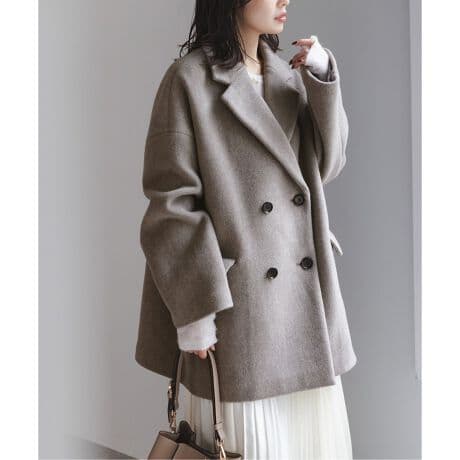 NOBLE　MTRオーバーPコート36　ベージュ