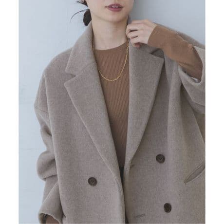NOBLE　MTRオーバーPコート36　ベージュ