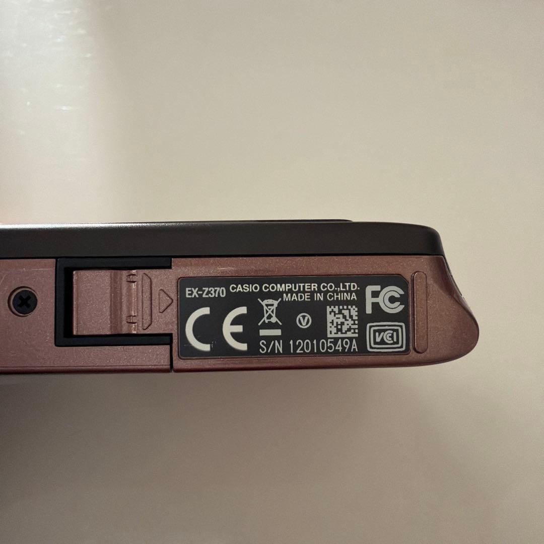 CASIO EXILIM ピンク コンパクトデジタルカメラ　EX-Z370