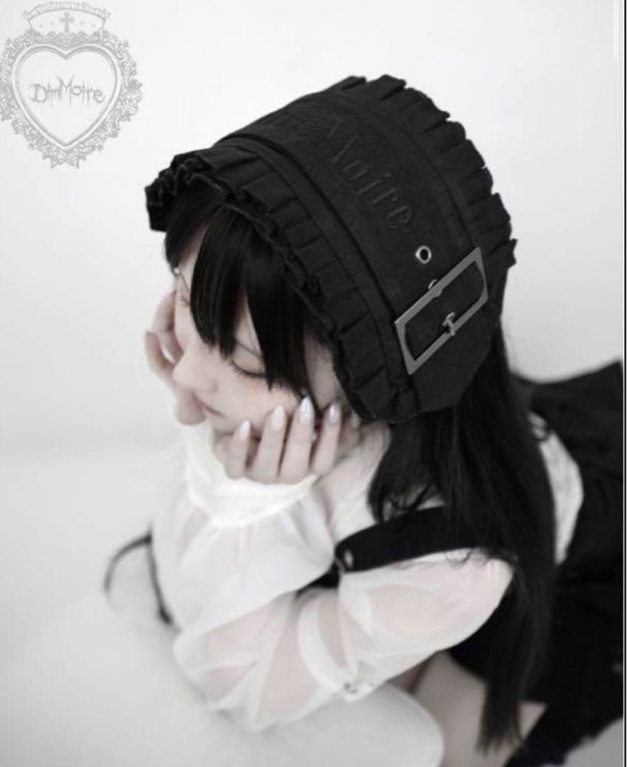 DimMoire ディムモアール デニム ヘッドドレス 黒 ブラック レフレム