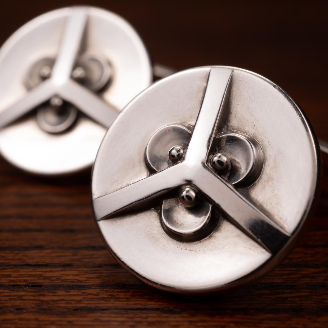  華紋 ジョージジェンセン カフリンクス シルバー925