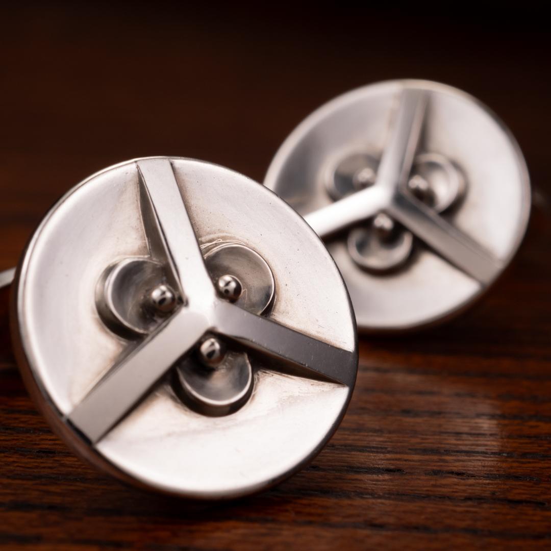  華紋 ジョージジェンセン カフリンクス シルバー925