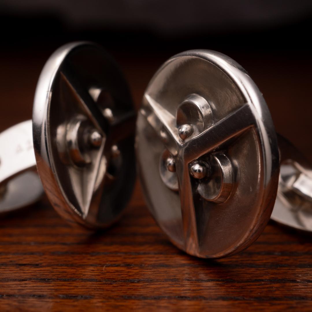  華紋 ジョージジェンセン カフリンクス シルバー925