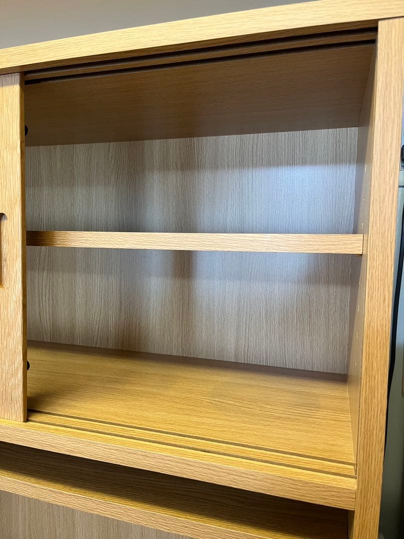 無印良品 木製カップボード・オーク材 食器棚