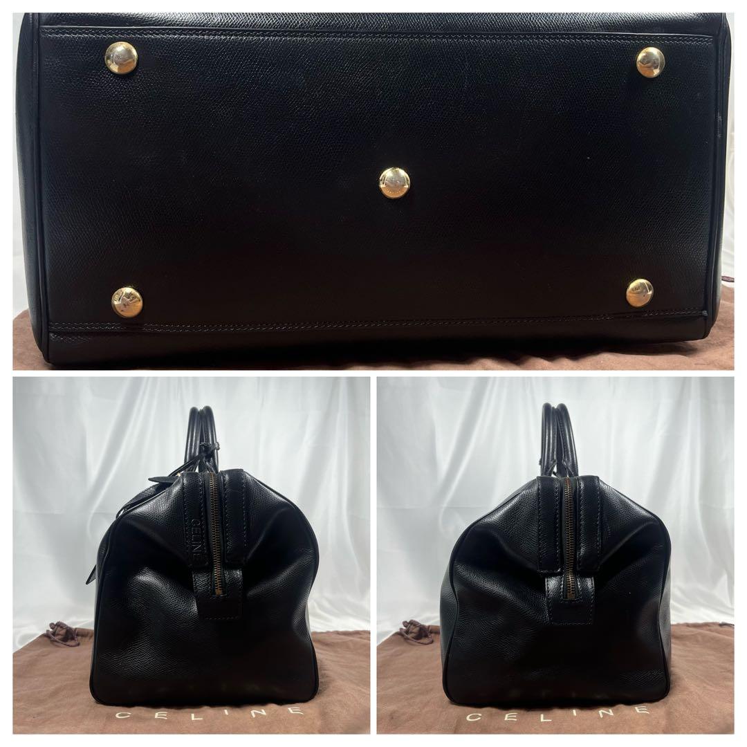 ✨希少✨セリーヌ　CELINE　ボストンバッグ　レザー　黒　ハンドバッグ