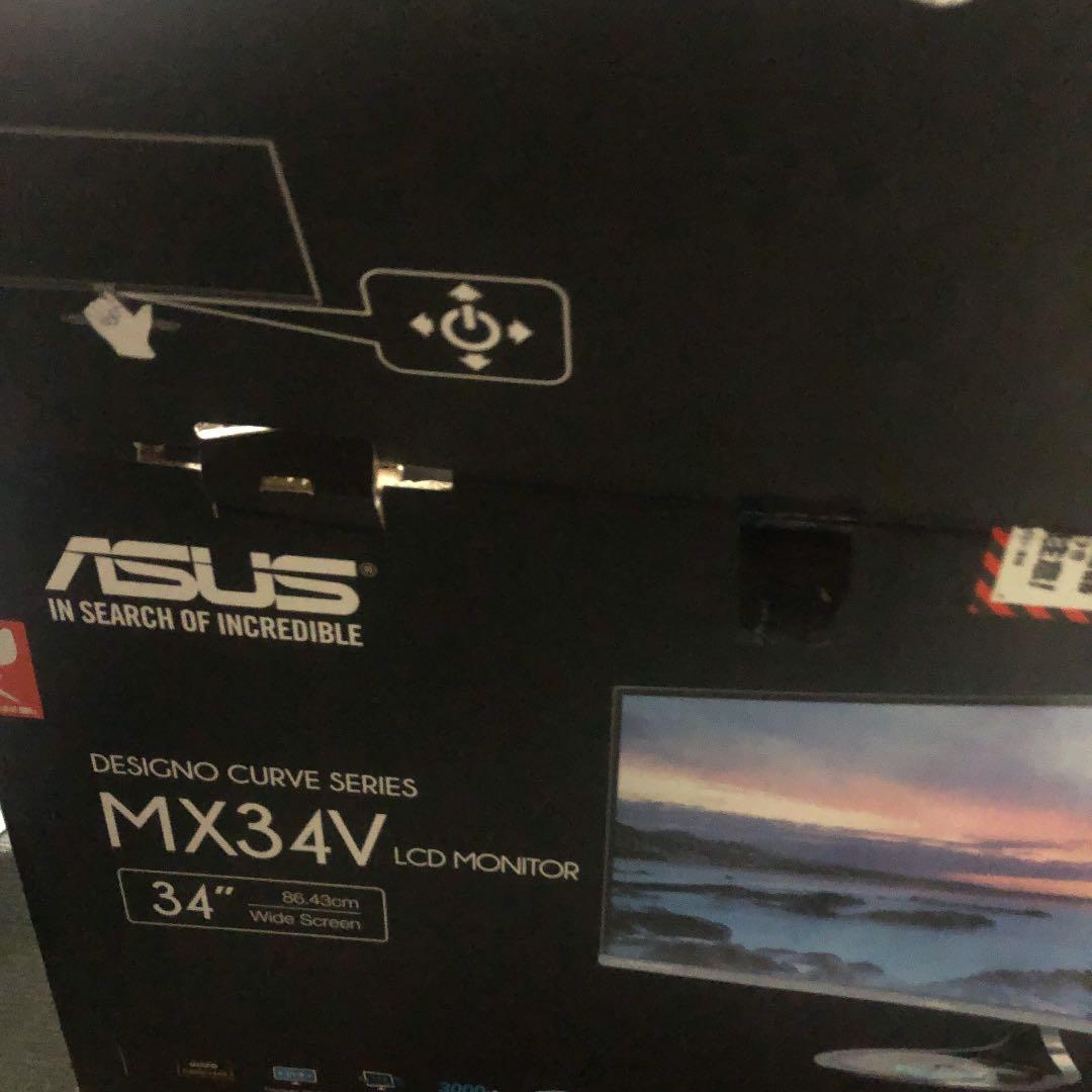 MX34VQ  曲面ウルトラワイドモニター　　ASUS  エイスース