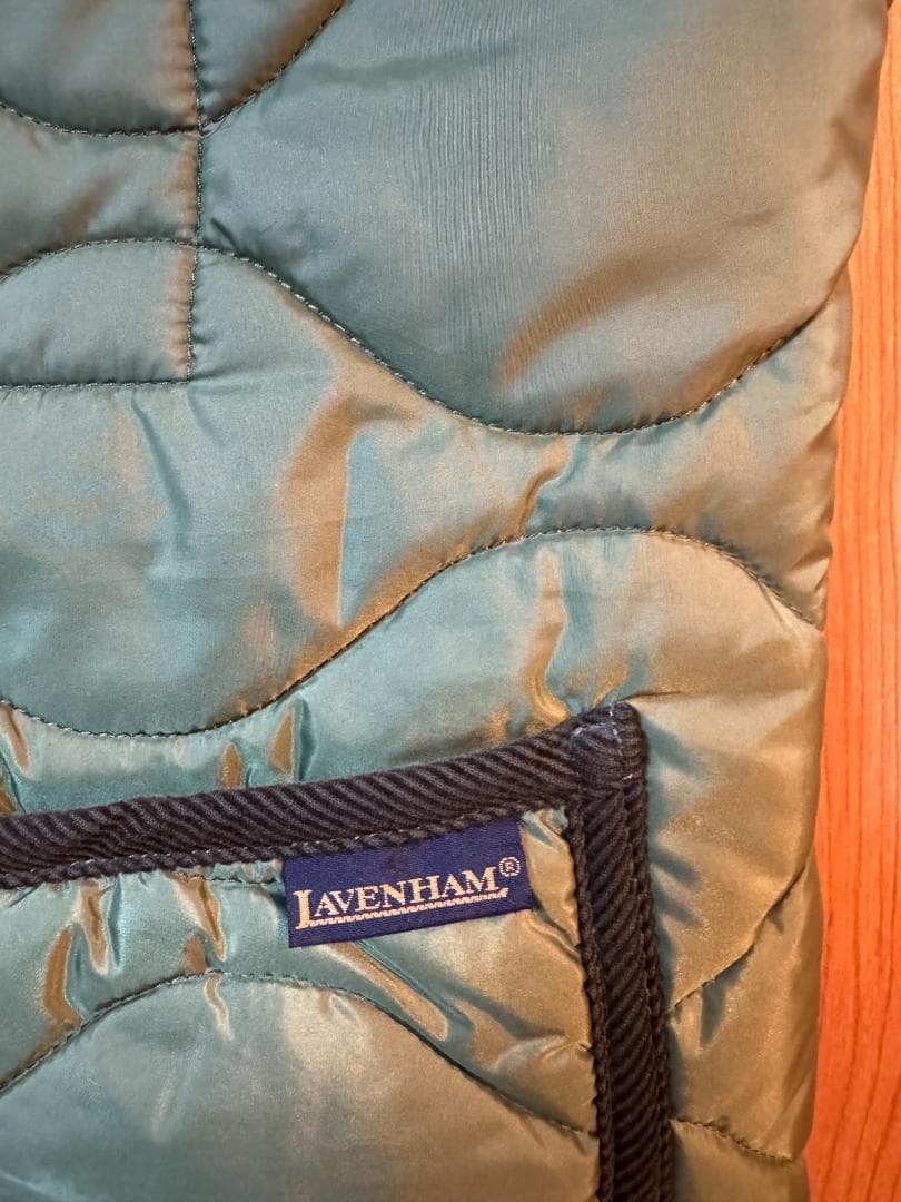 美品 LAVENHAM ラベンハム キルティングベスト オリーブ Mサイズ