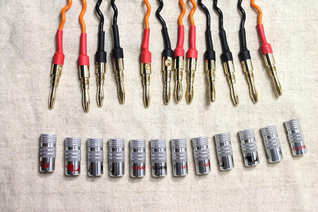 BELDENベルデン9497 2ｍ2本　バイワイヤリング　バナナプラグ付