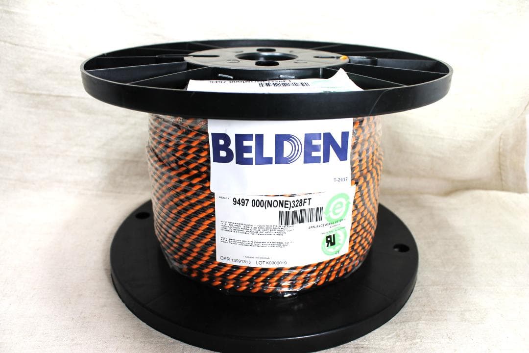 BELDENベルデン9497 2ｍ2本　バイワイヤリング　バナナプラグ付