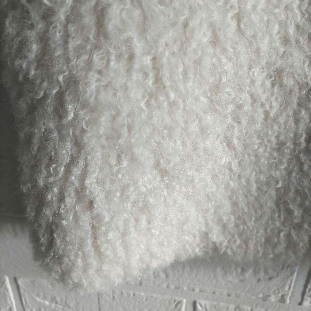 美品✨RISLEY 　リズレー　Vネックファー ジレ　ムートン　　ベスト