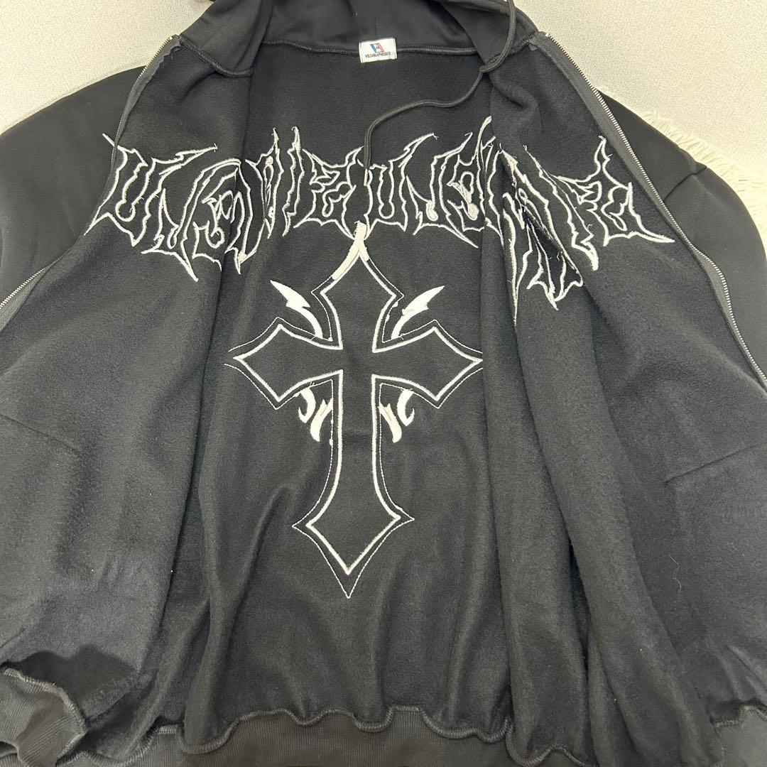 る*こ様 ✨希少✨ヴォルカン＆アフロダイティ ジップパーカー メタルクロス Lサ