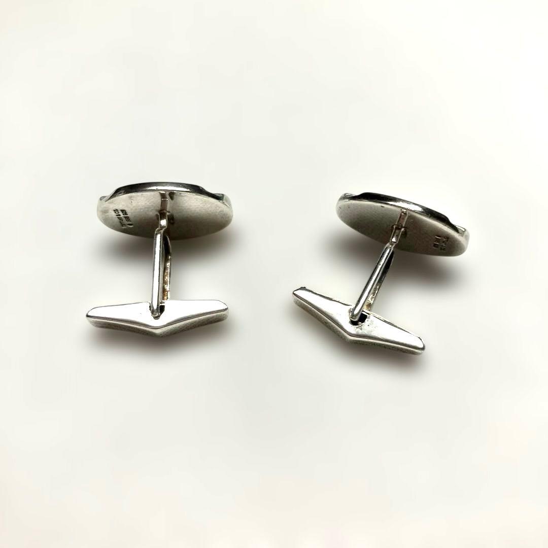 ☆にゃんこ様用　Tiffany ティファニー カフリンクス オーバル シルバー