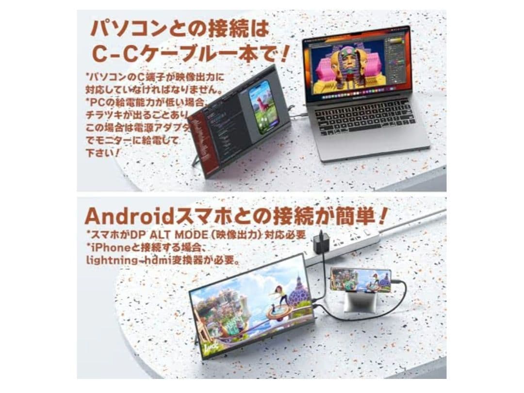 VisionOwl モバイルモニター 14インチ 超薄型 MD-14G 未使用品