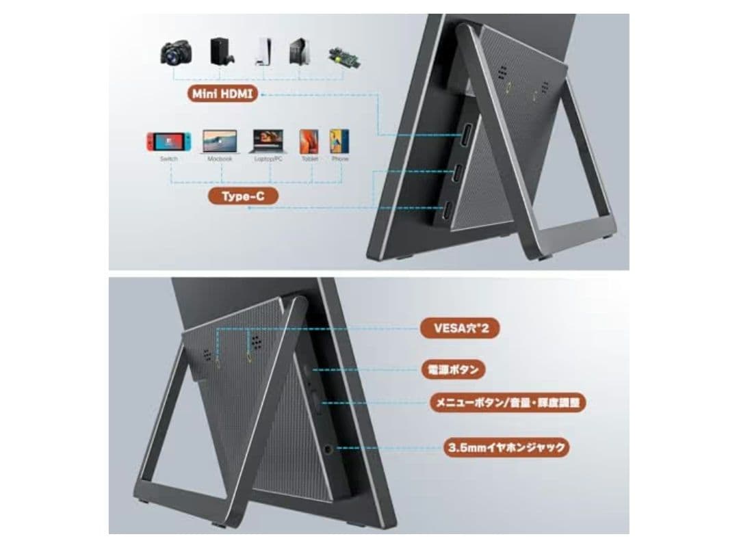 VisionOwl モバイルモニター 14インチ 超薄型 MD-14G 未使用品