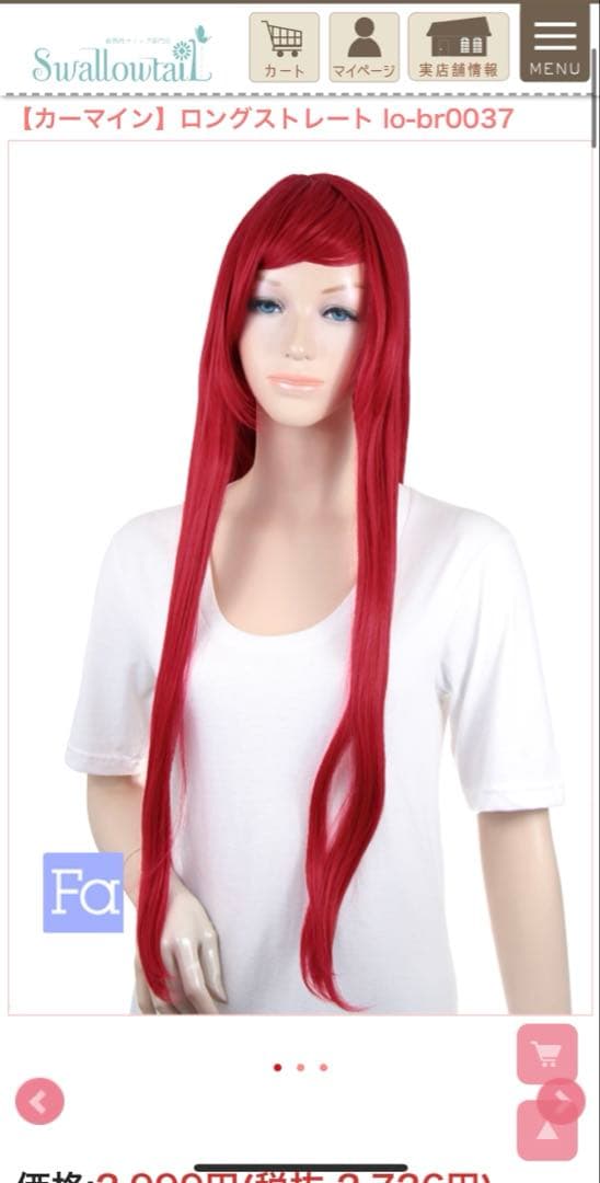 mono ウィッグオーダー 確認用 (1月4週)