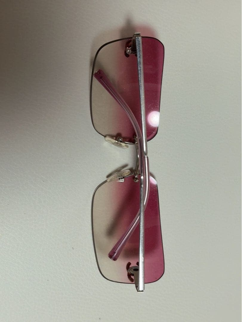 CHANEL シャネル　リムレス　スクエア　サングラス　ココマーク