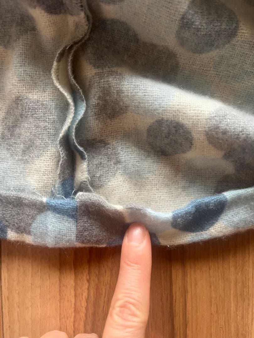 専用　ミナペルホネン カシミヤ　水玉模様 七分袖ワンピース、チュニック