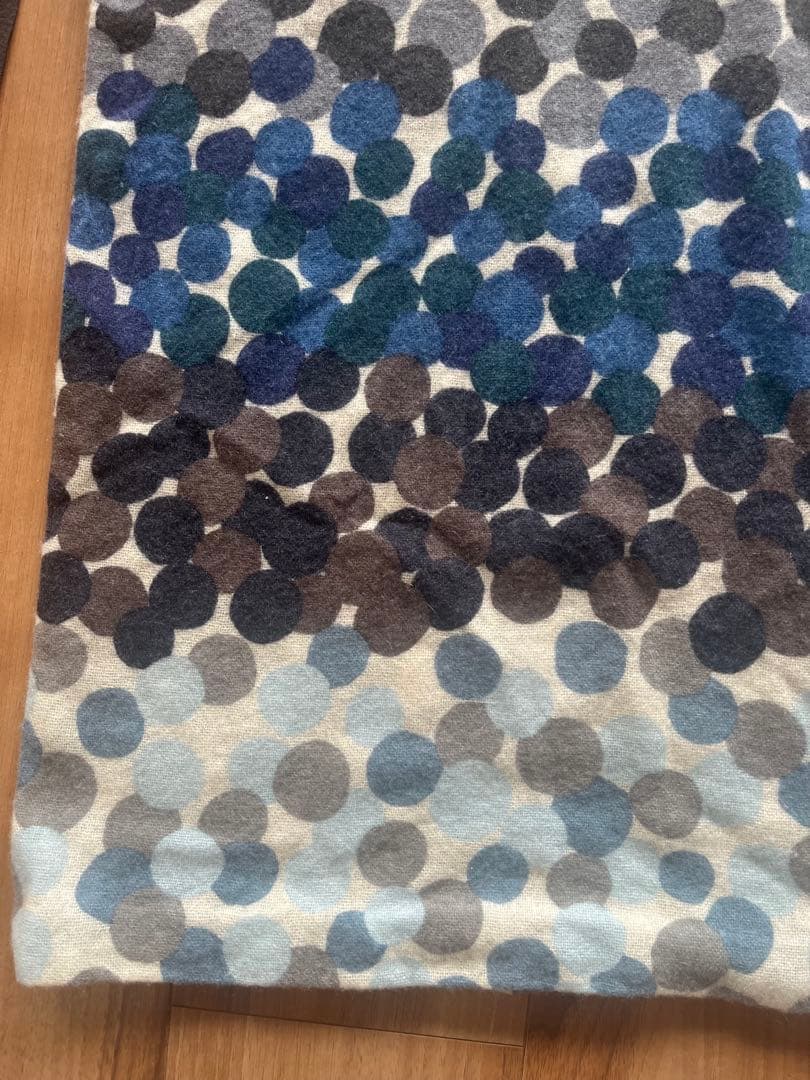 専用　ミナペルホネン カシミヤ　水玉模様 七分袖ワンピース、チュニック