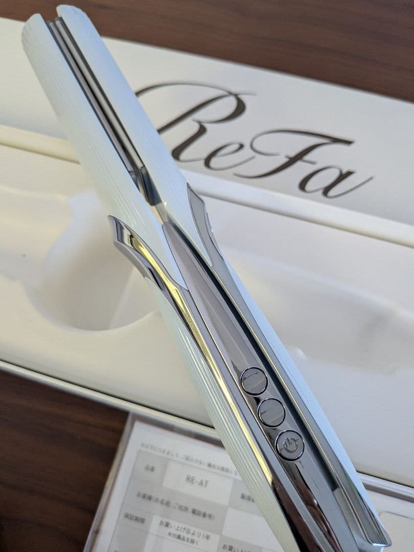 ReFa RE-AT ストレートヘアアイロン ホワイト&ホルダーSet