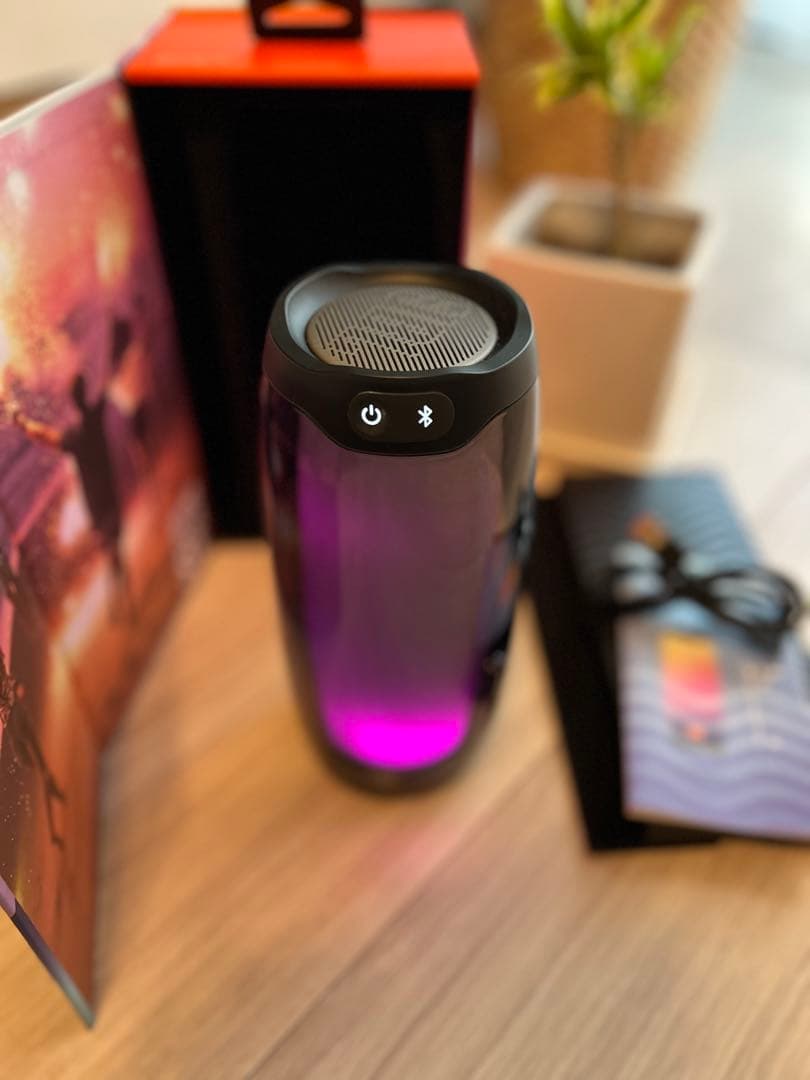 ✨美品JBL PULSE 4 ポータブルBluetoothスピーカー ブラック