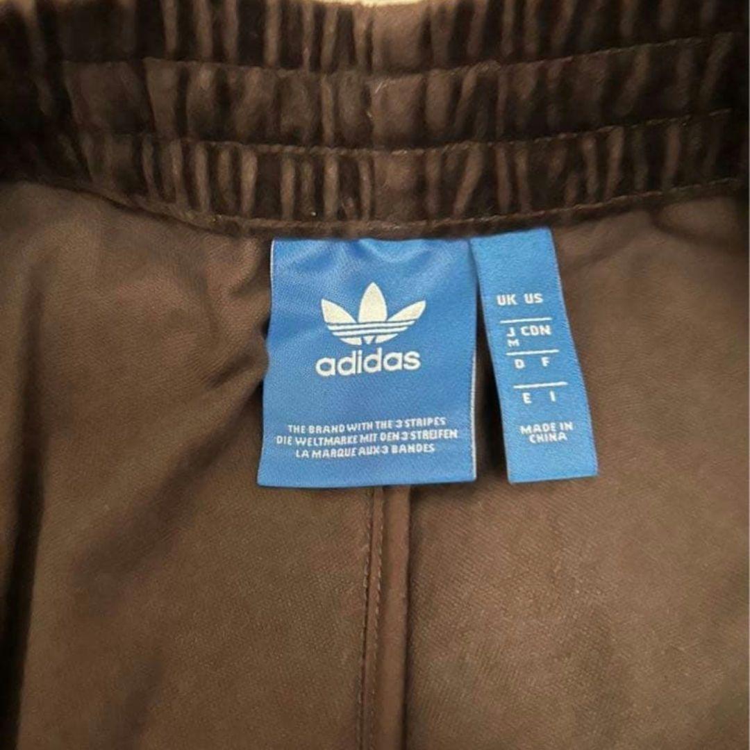 adidas ベロア ブラウン×ゴールド 上下セット トラックジャケット M