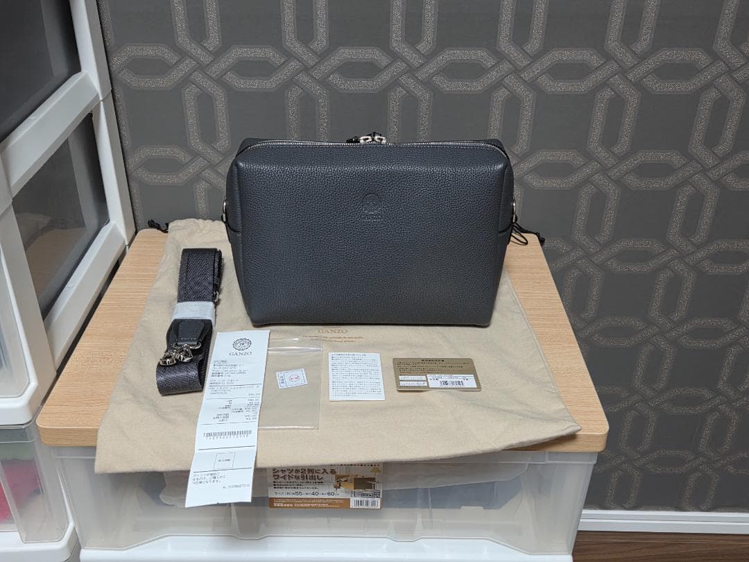 GANZO ガンゾ N POLO(エヌポロ) ショルダーバッグ グレー