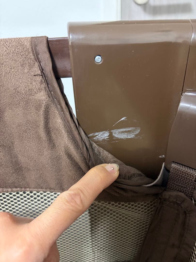 ココネルエアープラス　ブラウン　取り扱い説明書、持ち運びバッグ付