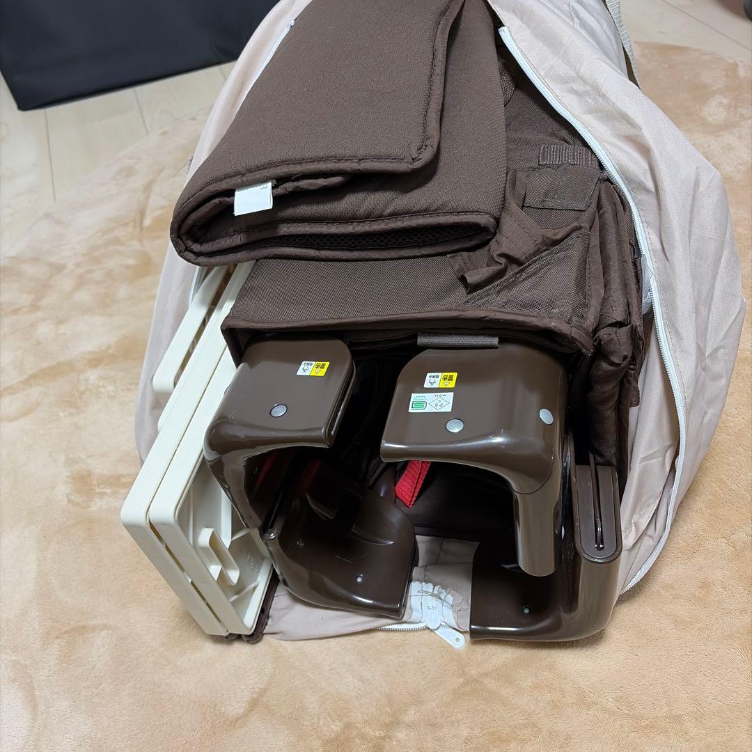 ココネルエアープラス　ブラウン　取り扱い説明書、持ち運びバッグ付