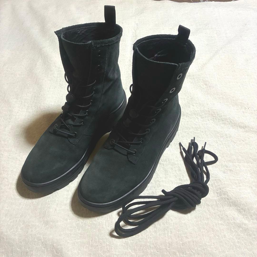 yeezy season 6 suede combat boot ブラック