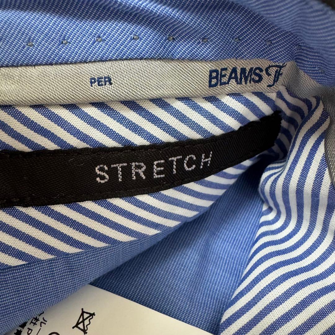 美品 PT01 BEAMS F ストレッチ ツータック スラックス ダブル 44