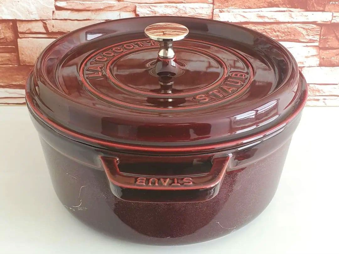 【週末価格】staub ピコ・ココット ラウンド 　24㎝　ストウブ