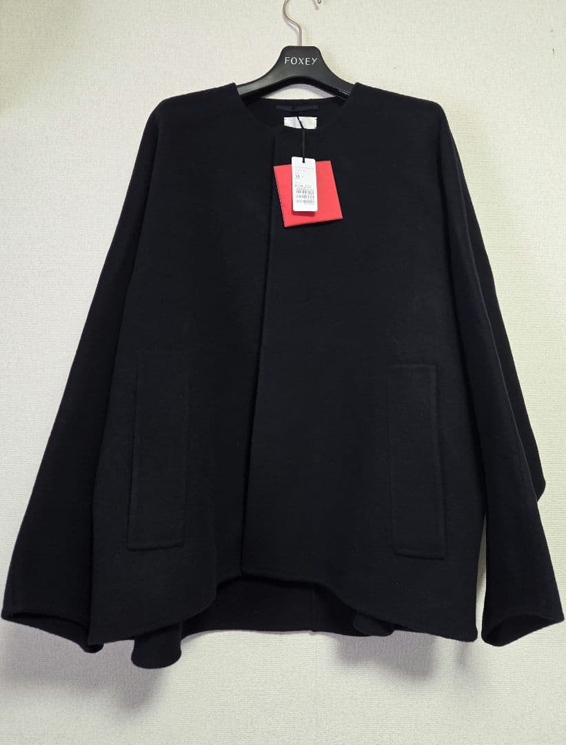 新品 24AW ウールダブルフェイス マントコート