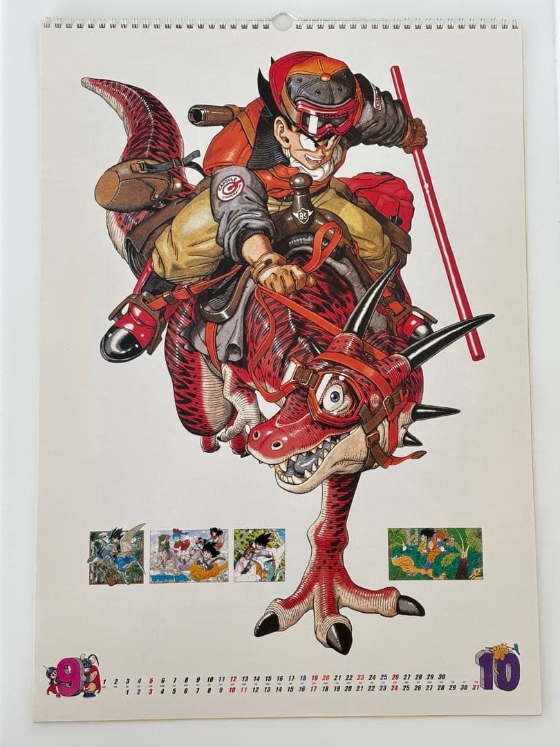【美品】ドラゴンボール 2004年カレンダー 原作イラスト A2 鳥山明