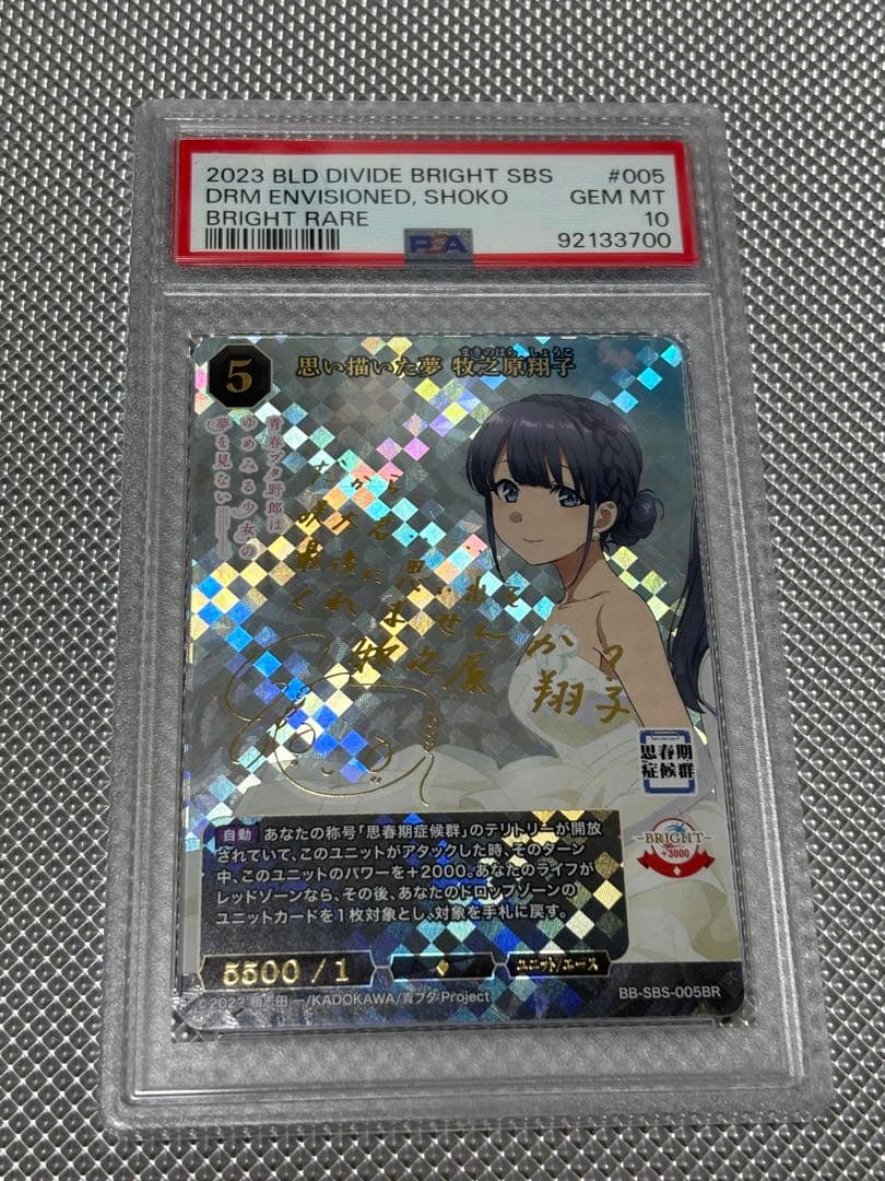 思い描いた夢　牧之原翔子　BR PSA10 ビルディバイド