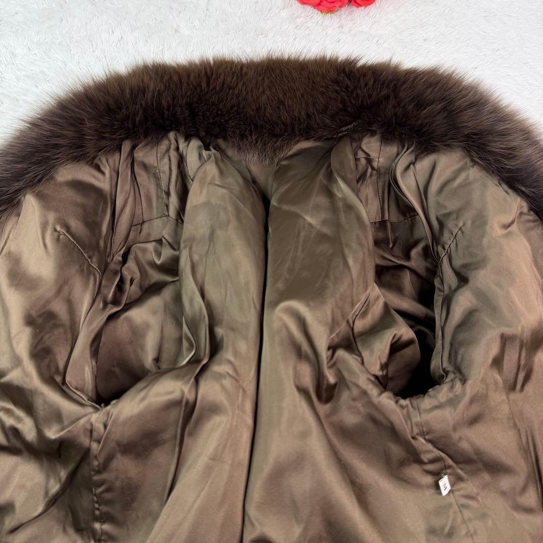 デザイン◎ ブルーフォックス クロップド 本毛皮 袖太 毛並み〇 なめし柔らか