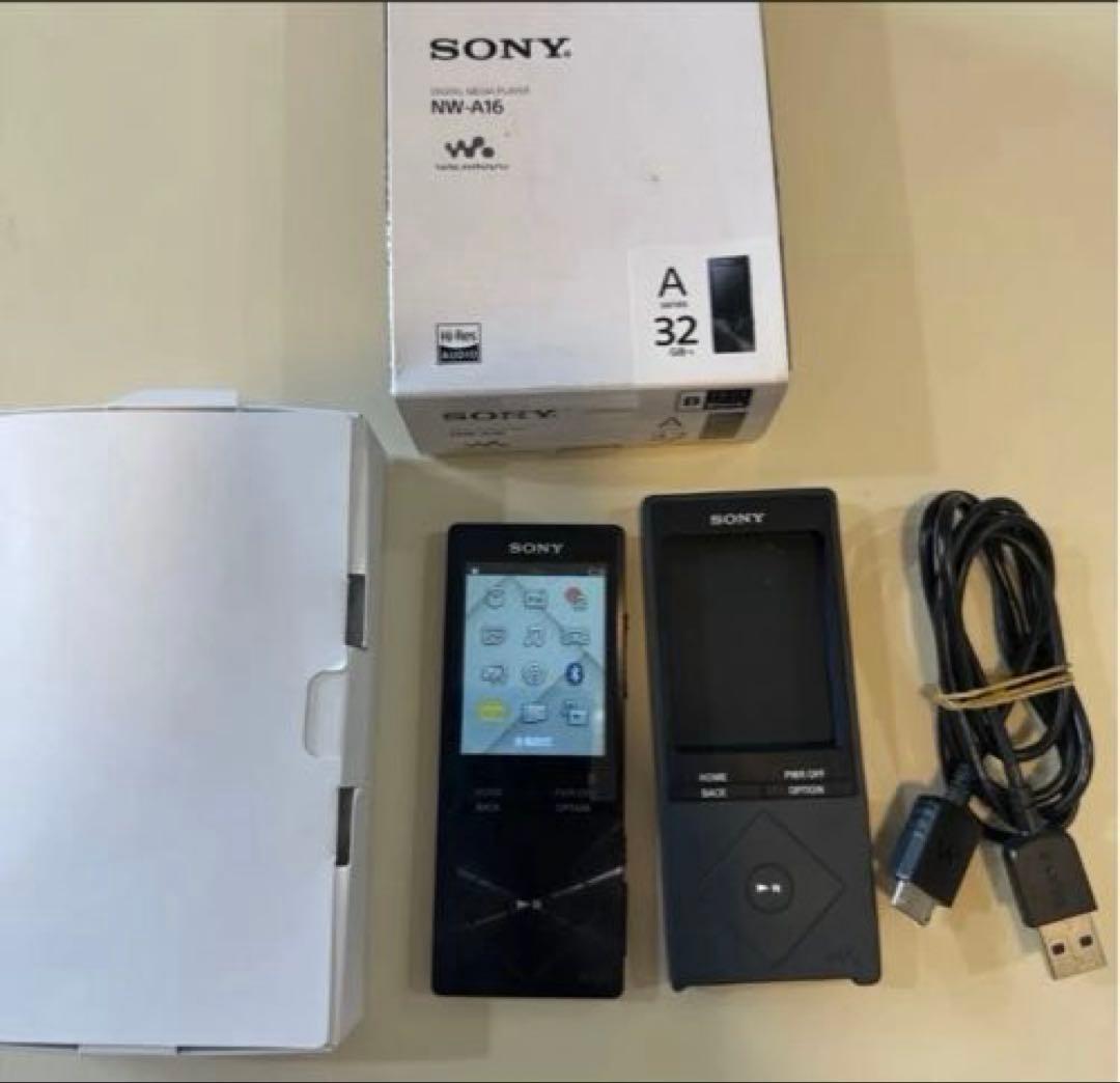 SONY NW-A16シリコンカバー付き　（32GB／ブラック） ウォークマン