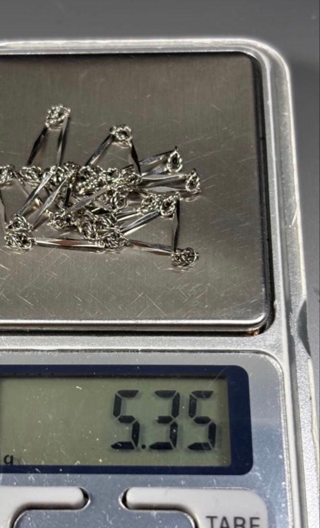 ぴ*こ様 pt850切子チェーンネックレス K'ntetu