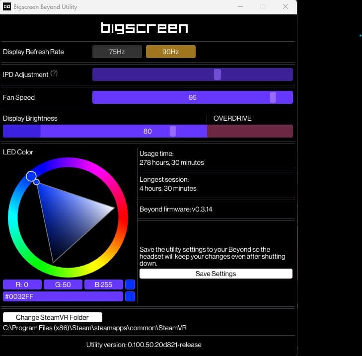 Bigscreen Beyond 初代 フルセット中古　IPD 65