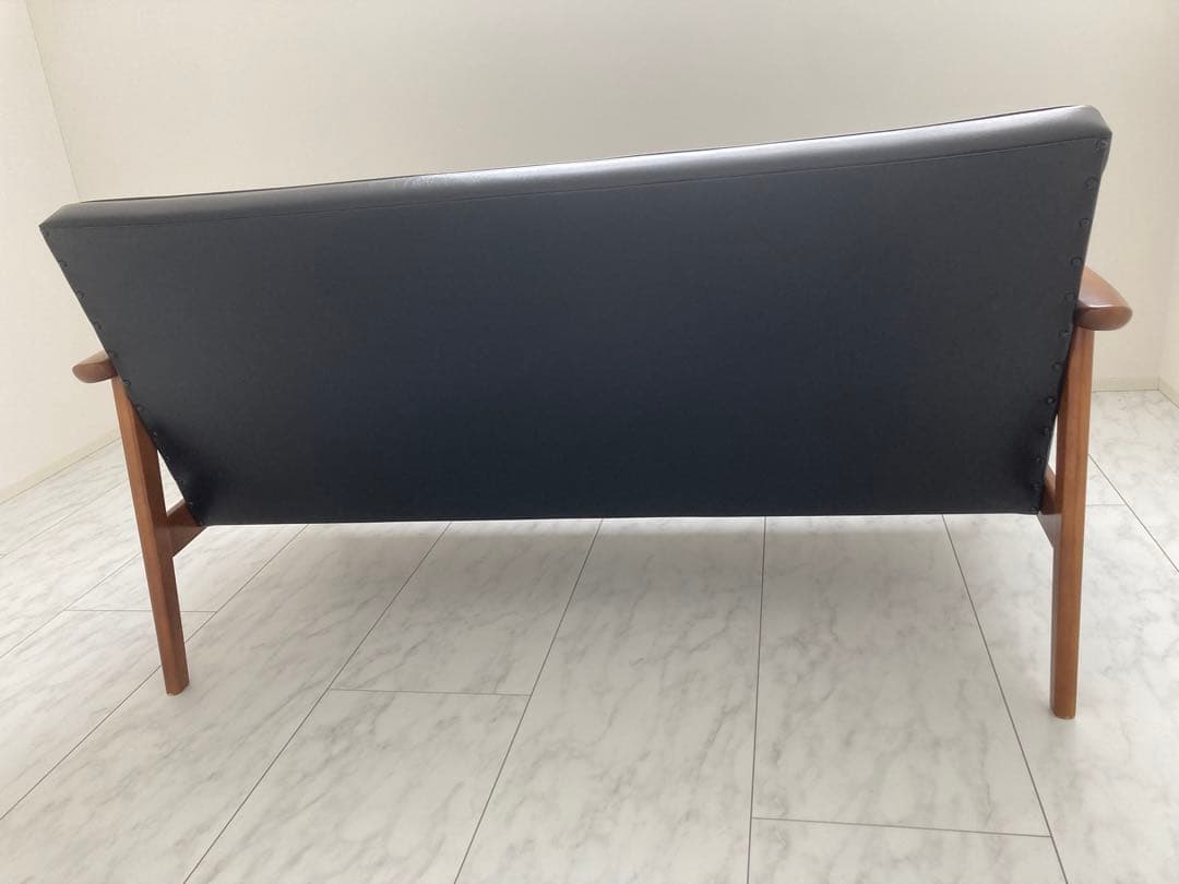 【カリモク60】Kチェア2シーター　スタンダードブラック