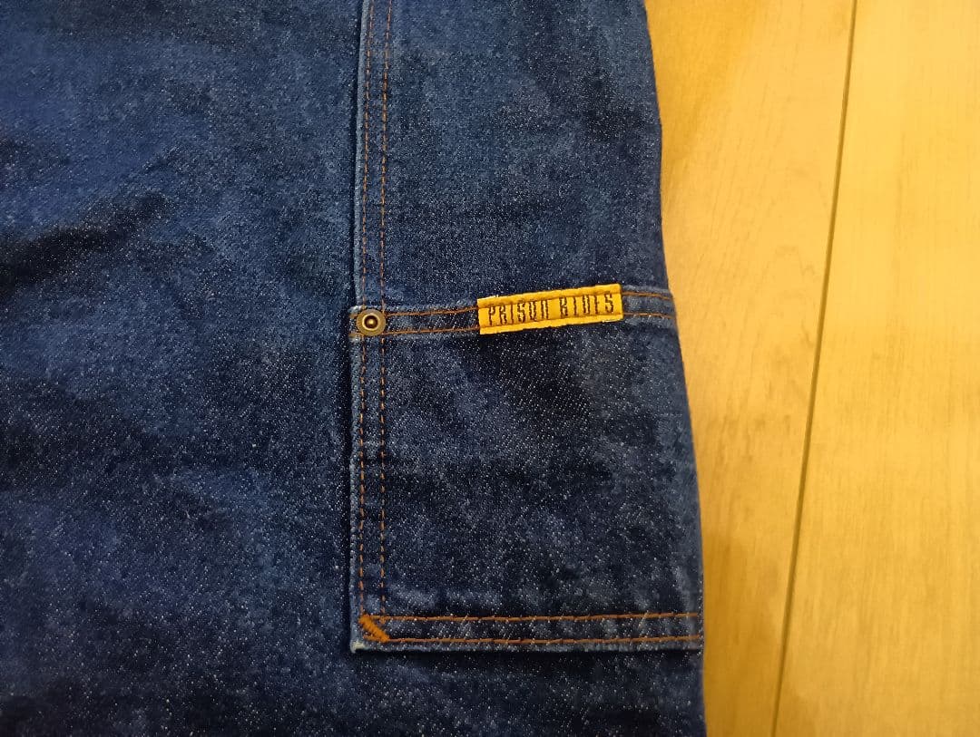 PRISON BLUES ダブルニーデニム W32L32 プリズンブルース
