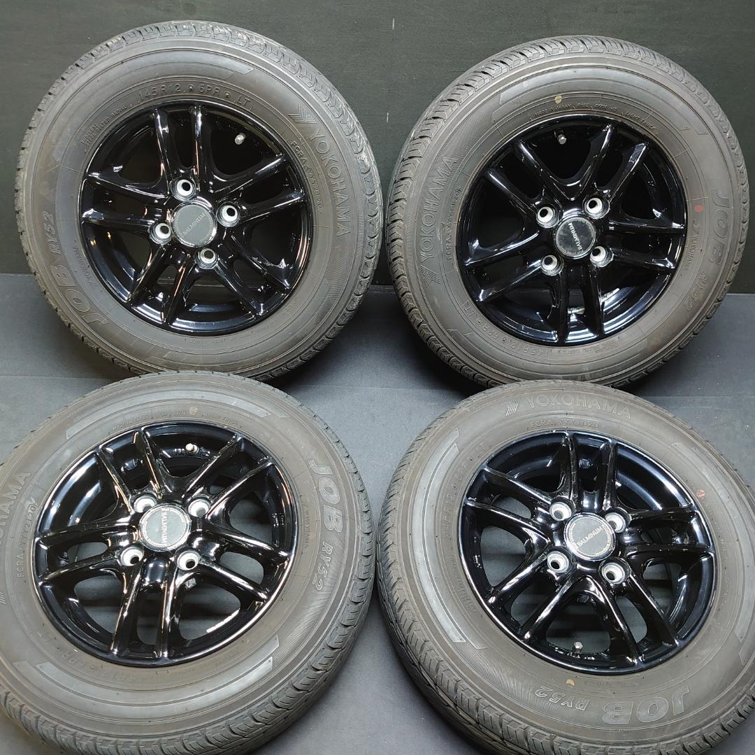 社外アルミ ヨコハマ 145Ｒ12 6PR 軽トラ 軽貨物 PCD/100