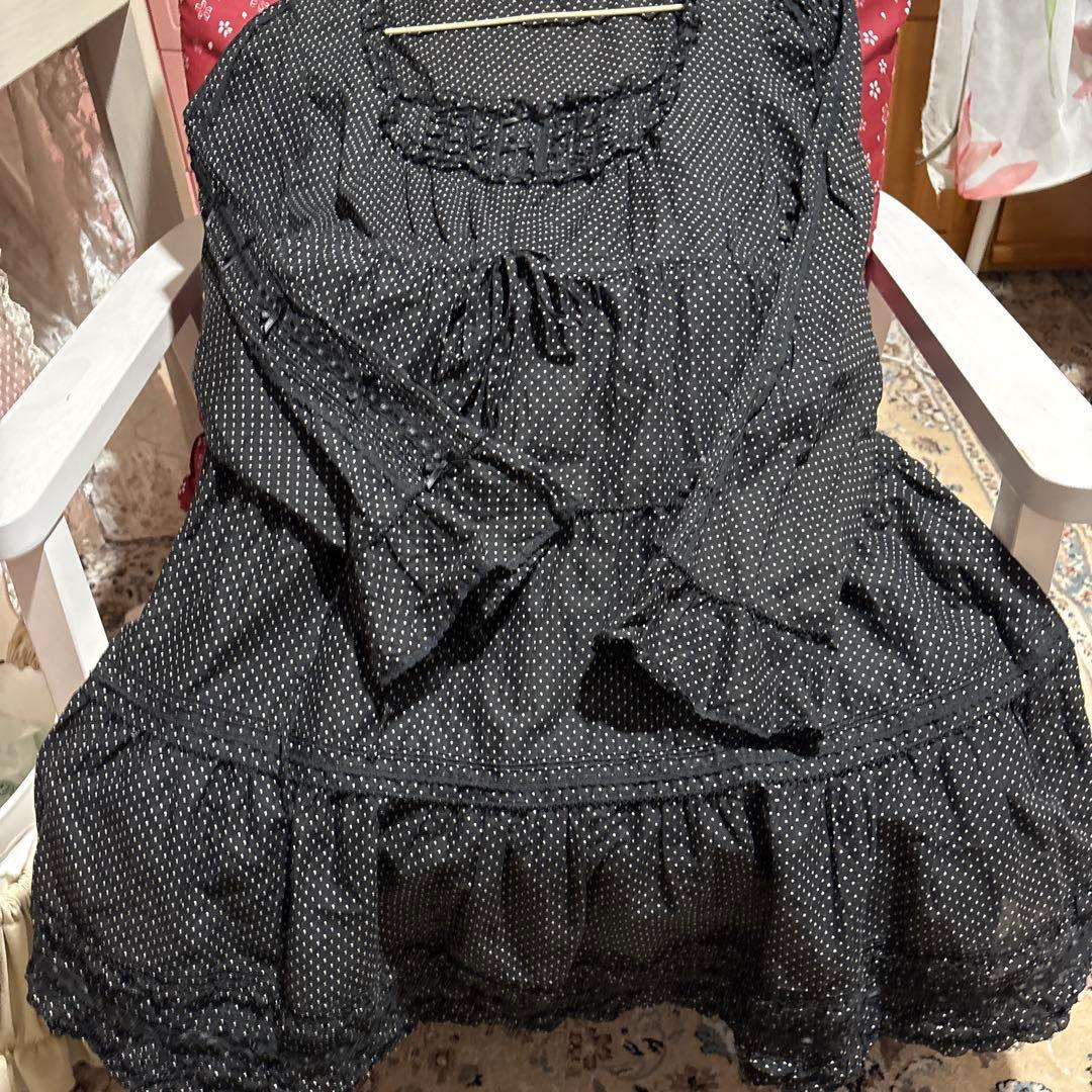 ピンクハウス、￼ドット柄ワンピース身幅50センチ、着丈85センチ￼￼￼、コットン