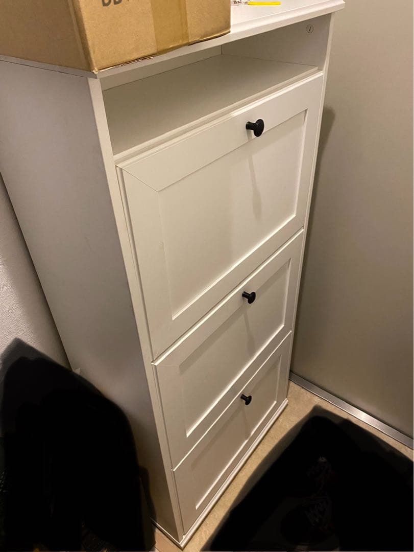 【ラズベリー♡】IKEA BRUSALI ブルサリ シューズボックス3段