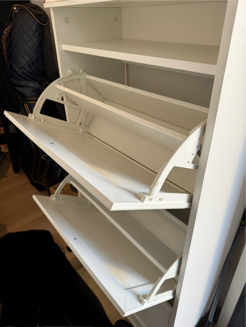 【ラズベリー♡】IKEA BRUSALI ブルサリ シューズボックス3段